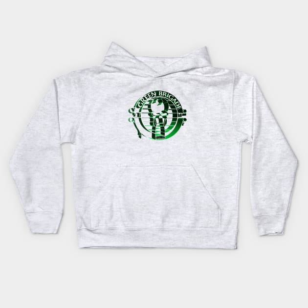 Green Brigade 3D Kids Hoodie by Providentfoot